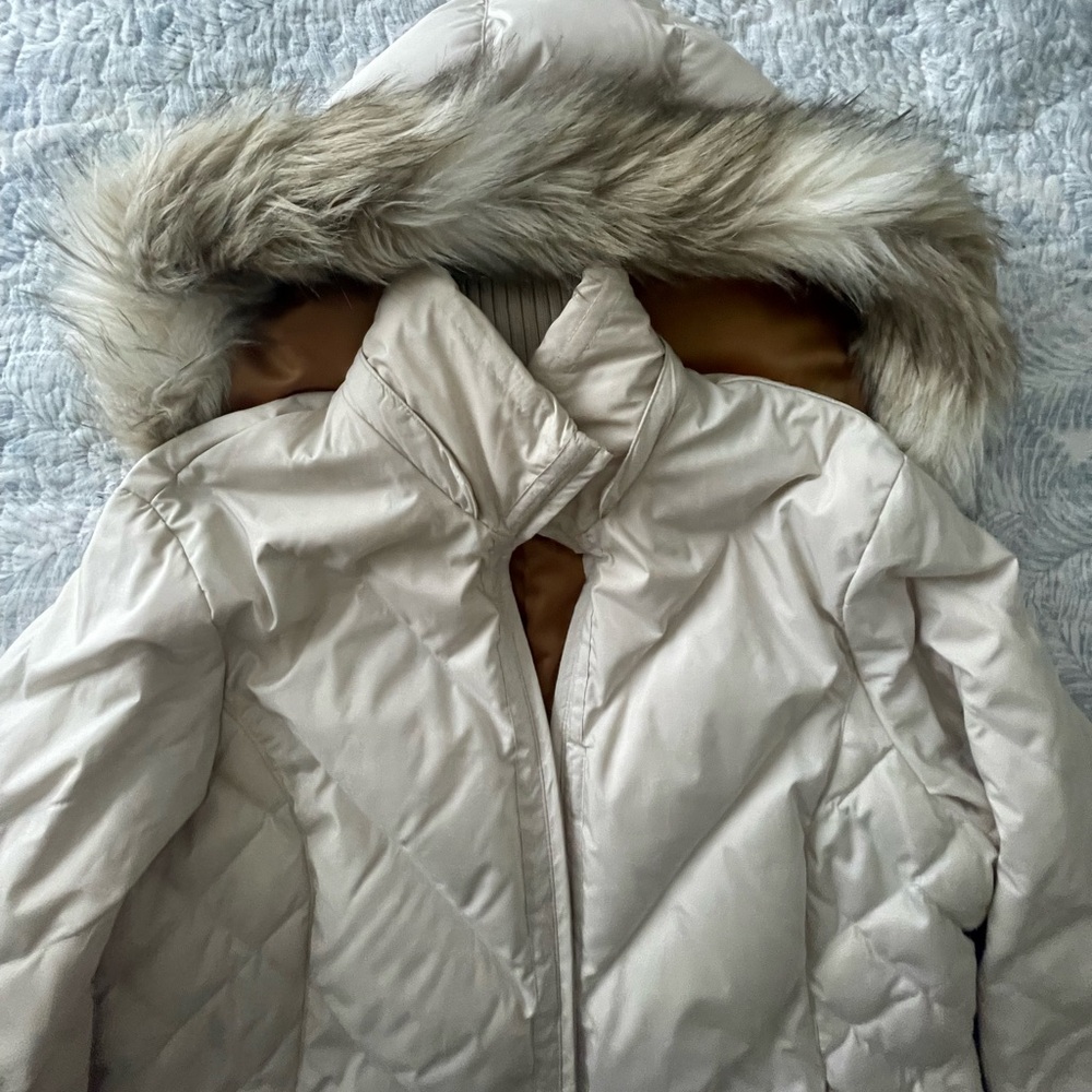Per Una winter jacket, removable zipper hood, only worn twice .